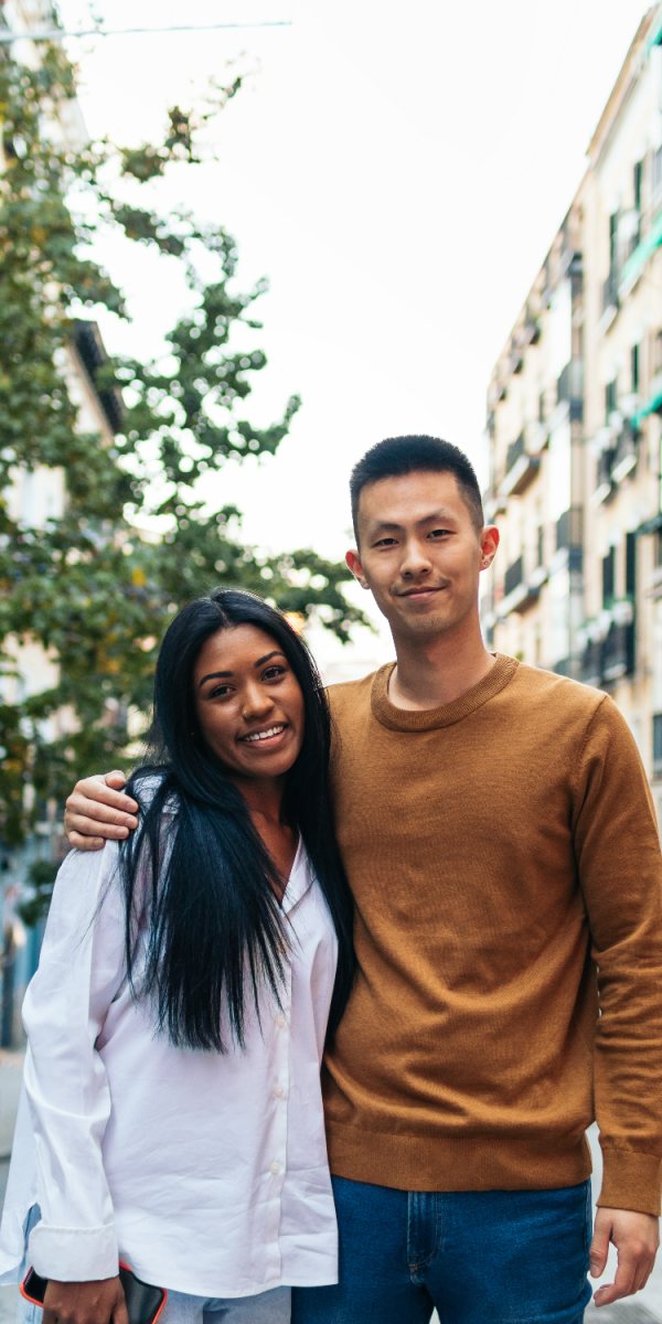 Image of couple working on trust and intimacy in NYC