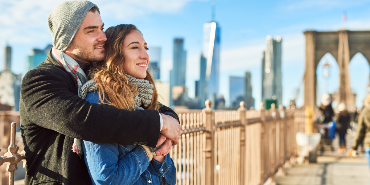 Image of happy partners after couples therapy in NYC.