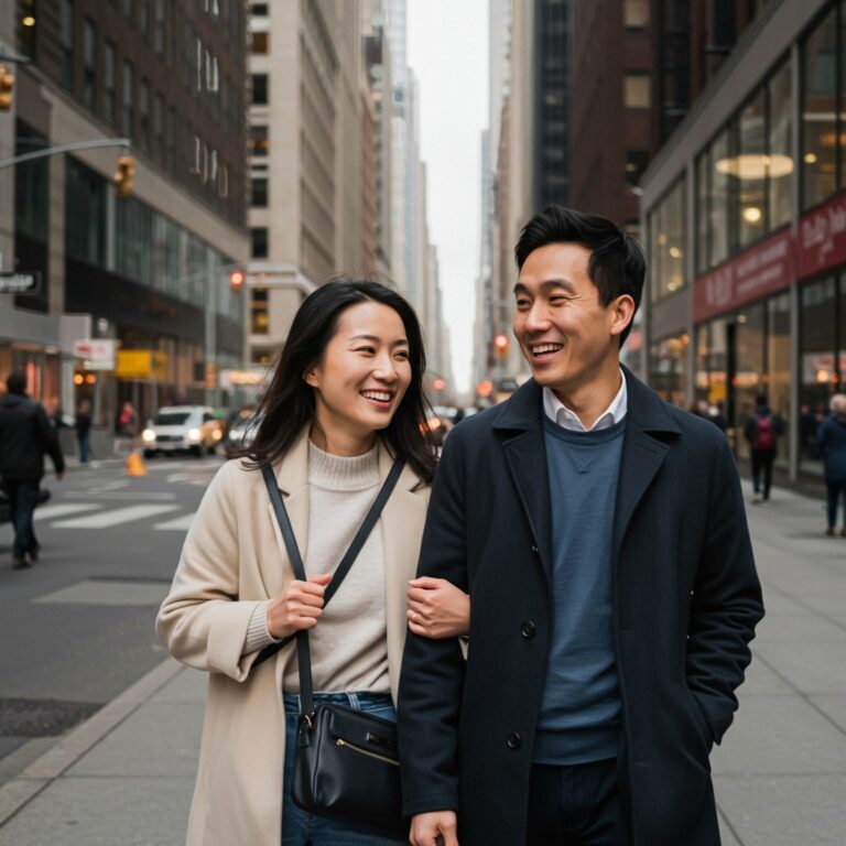 Image of a distancer relationship in New York who are now happy, using Loving at Your Best.