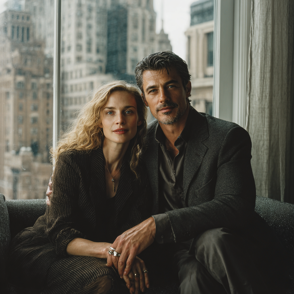 Couple in their late 30s in a Manhattan loft beginning schema therapy for couples with Travis Atkinson at Loving at Your Best