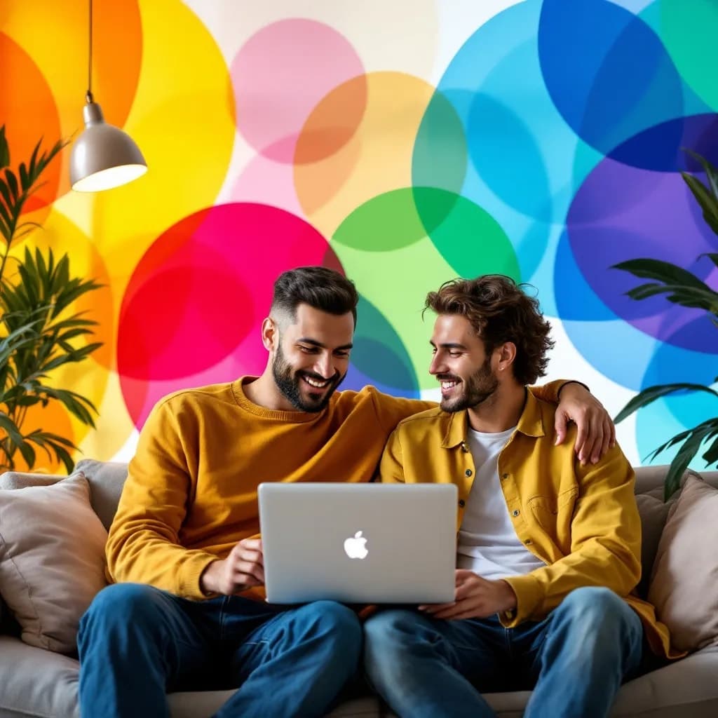 Couple participating in specialized online therapy that addresses root causes